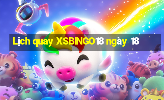 Lịch quay XSBINGO18 ngày 18