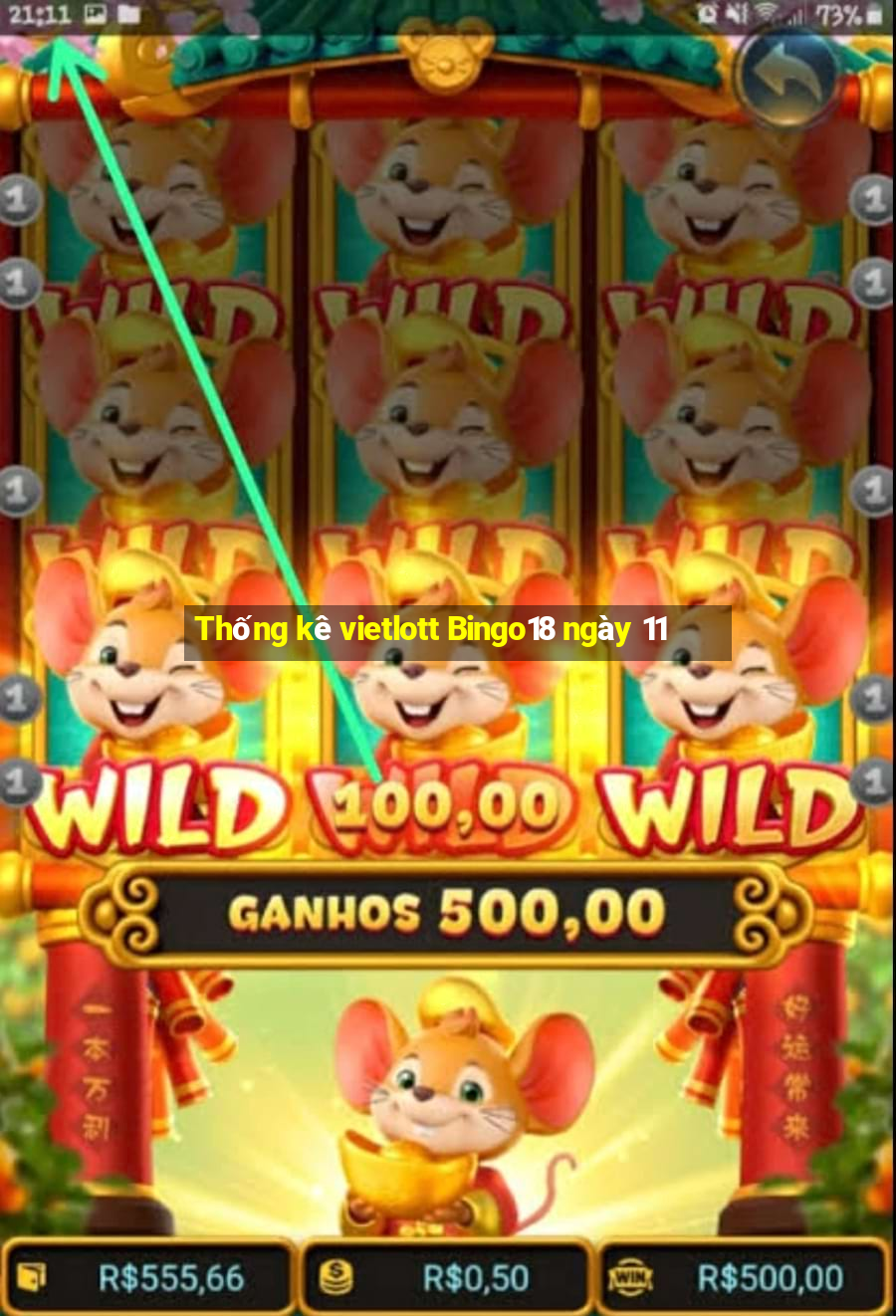 Thống kê vietlott Bingo18 ngày 11