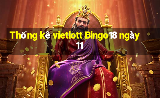 Thống kê vietlott Bingo18 ngày 11