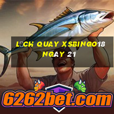 Lịch quay XSBINGO18 ngày 21